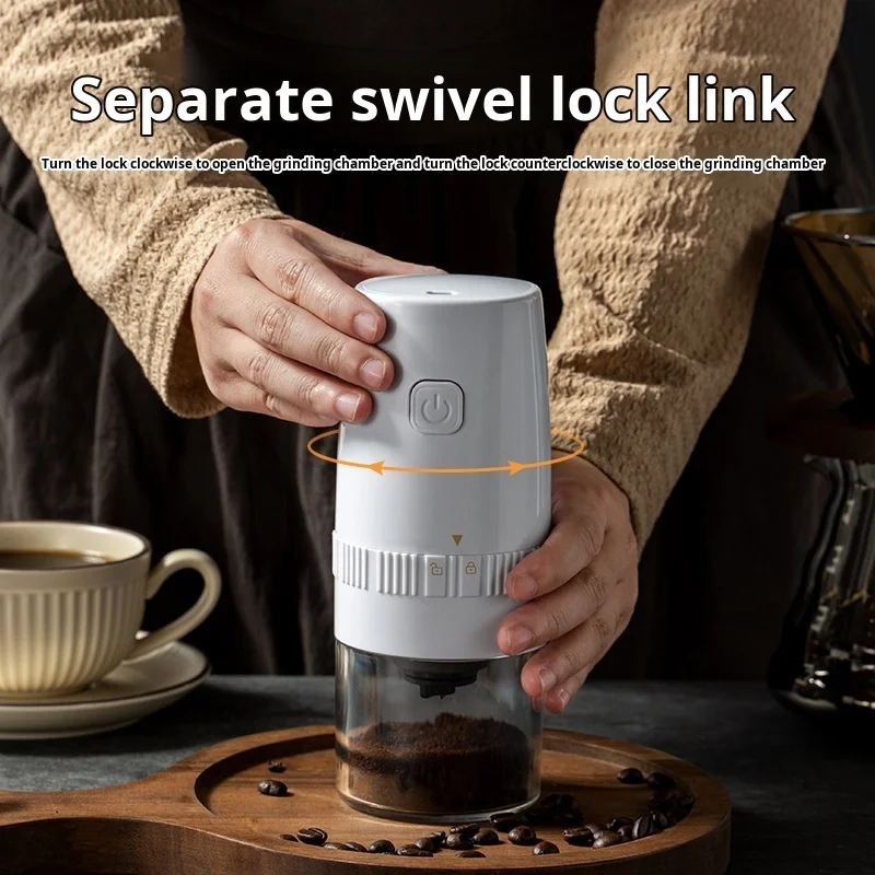 Household small coffee bean grinder multifunctional portable wireless electric coffee bean grinder