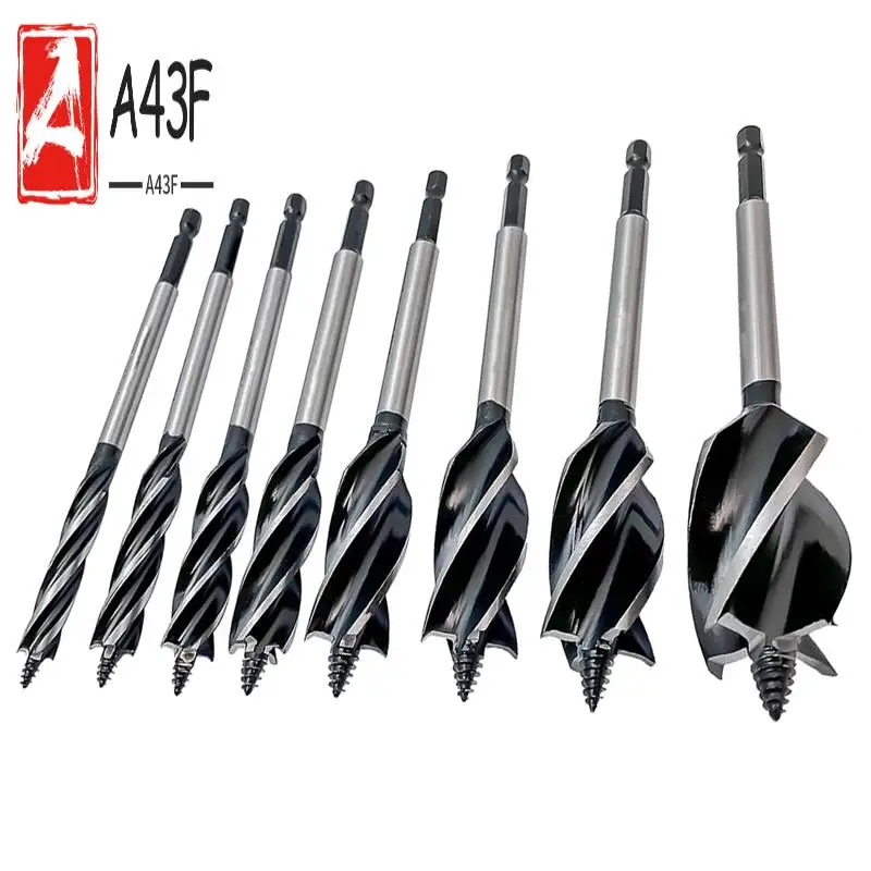 

A43F-8 Piece Drill Bit For Wood As Shown Alloy 4-Flute Drill Bit For Soft & Hard Wood, Plastic, Drywall (10Mm-32Mm)
