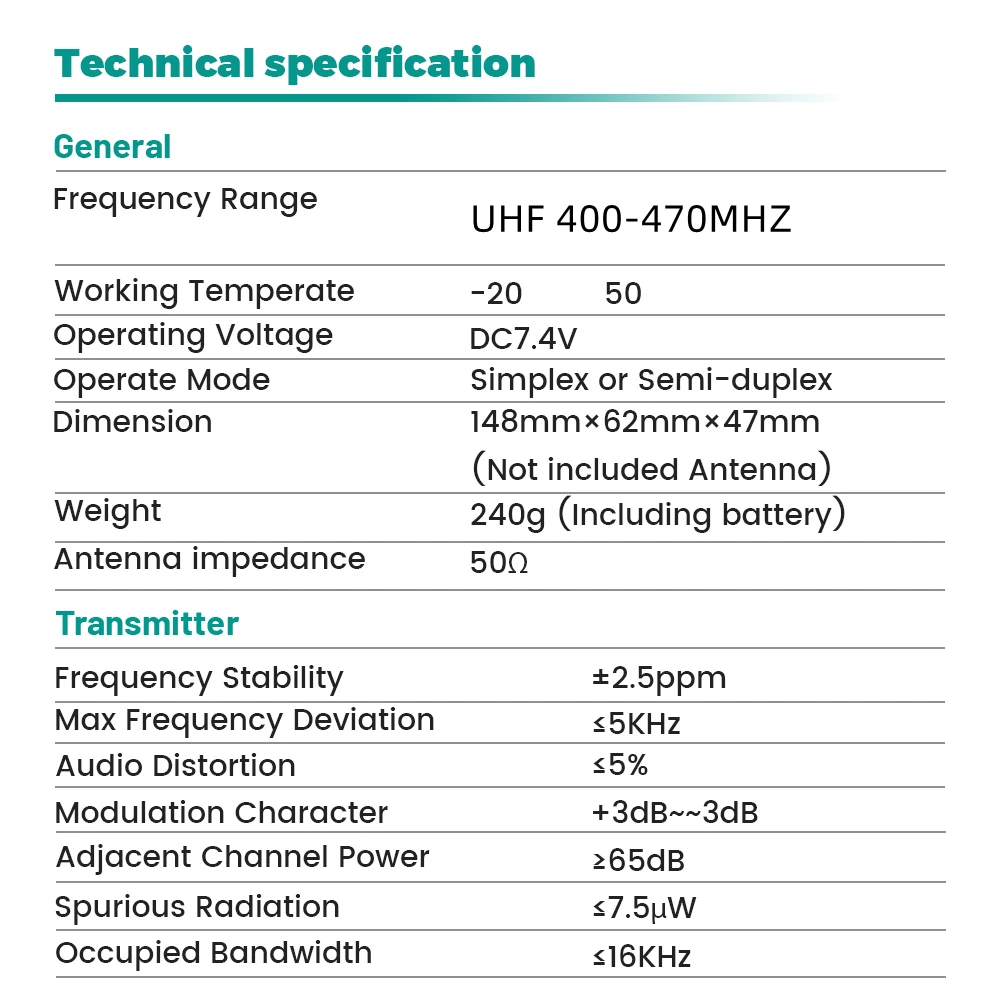 Top Band Vineyuan  K12 High Power 12W  6800 mAh Long Range Walkie Talkie UHF 400-470Mhz Two Way Radio Handheld FM  For Hunting