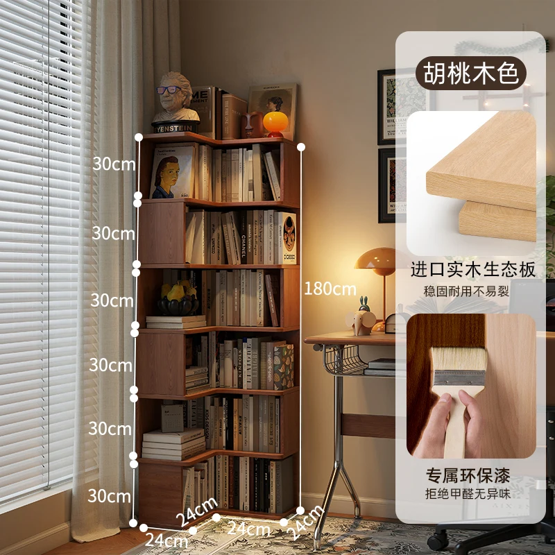 Solid wood corner figure display cabinet labubu display rack blind box storage rack living room building block