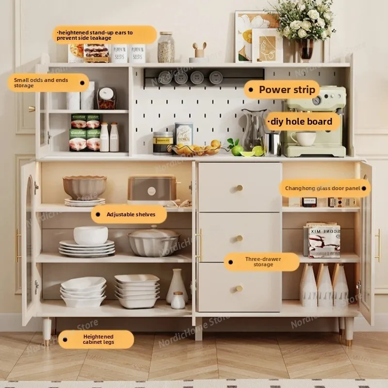 Kitchen Cabinet Sideboard Storage Multiple Compartments Dining Room Living Room Furniture Meuble De Rangement Furniture