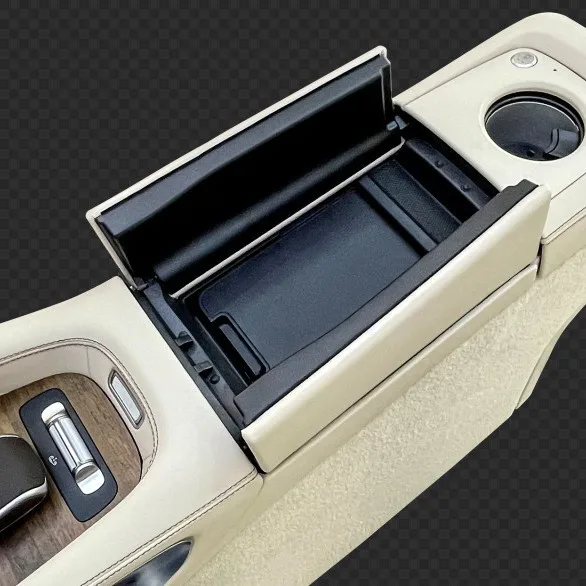 

Hot-selling Front Armrest Leather Storage Box with Refrigerator and Cup Holder