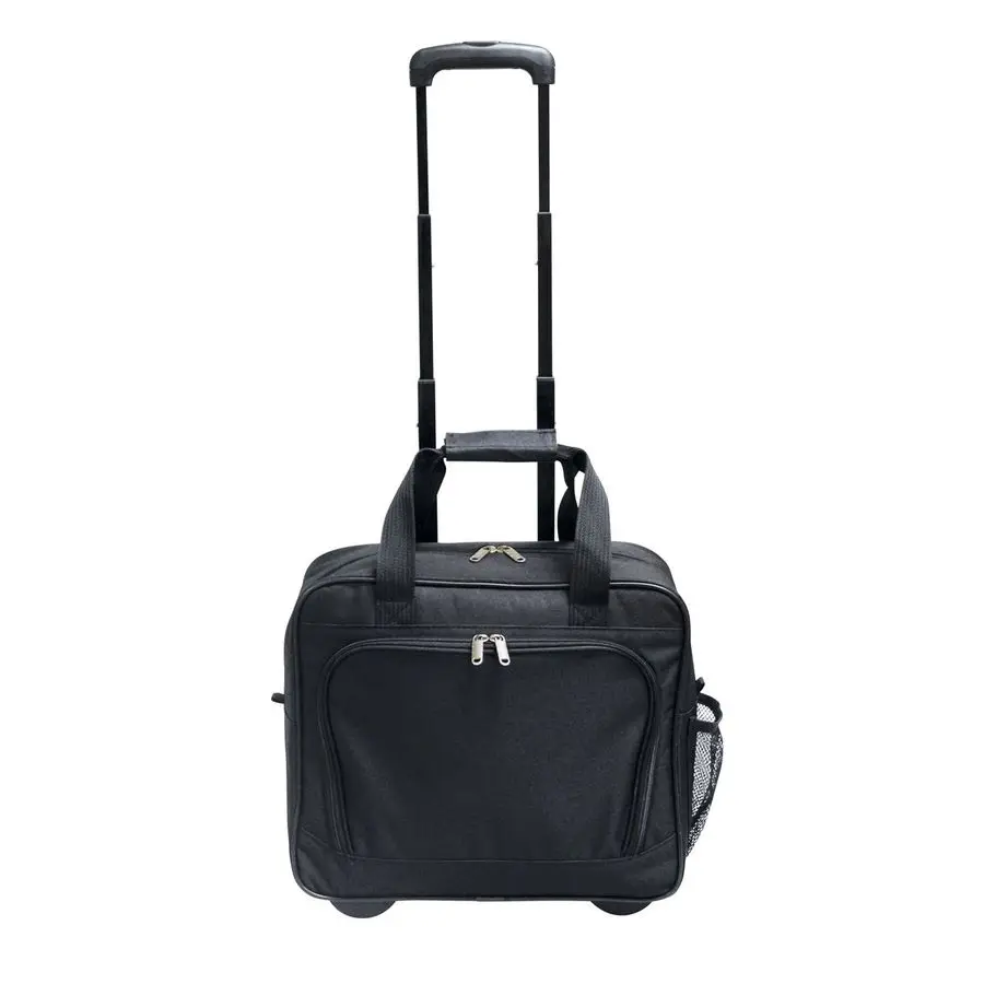 

Laptop Computer Case Wheeled Trolley Bag Fits 15.4 Laptop TSA Approved Carry On, Locking Handles Skate Wheels. Black