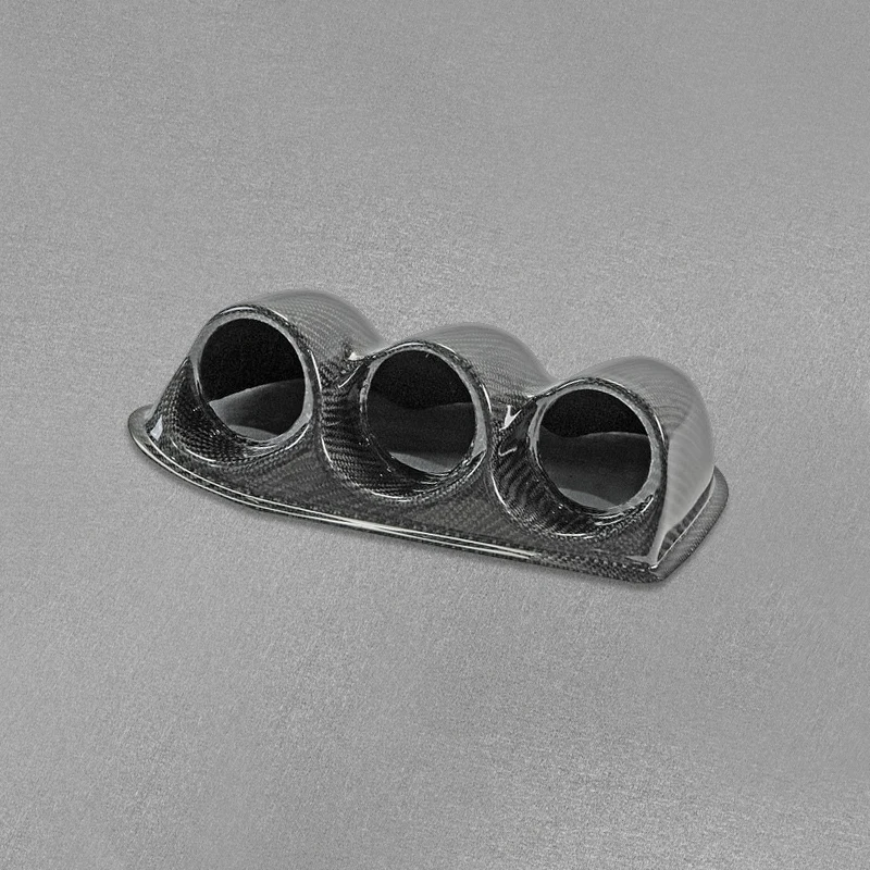 Carbon Fiber for Mitsubishi Evolution evo 7 8 9 LHD Dash Triple Gauge Pod (60mm) car BodyKits