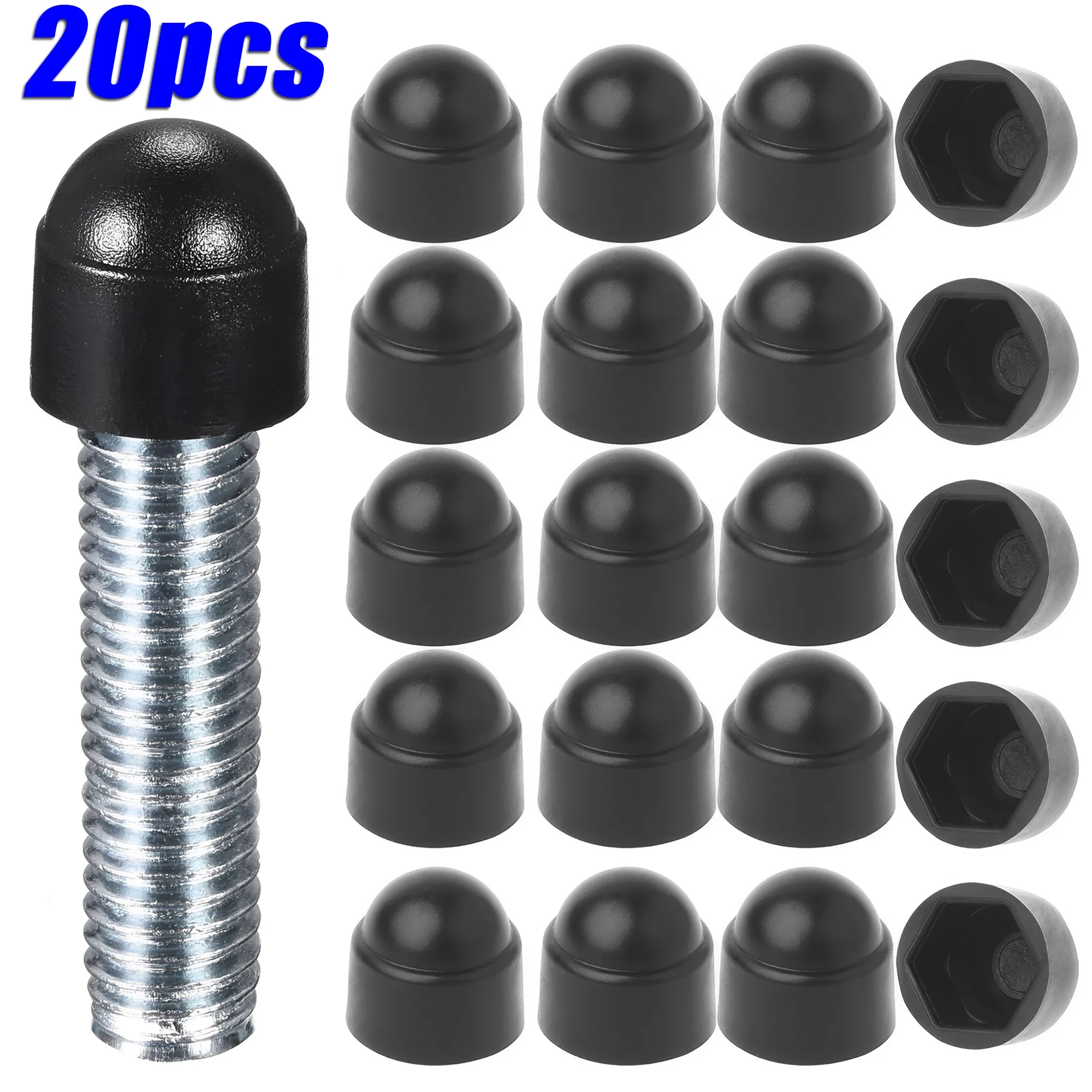 Screw Protection Cap Cover Dome Bolt Nuts M6 M8 M10 M12 Hexagon Plastic Front Rear Door Decoration For Toyota Corolla Rav4 Yaris