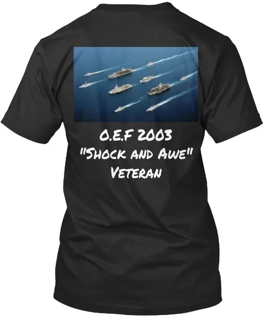 T-Shirt O.E.F shock et Awe vétéran, taille S à 5XL