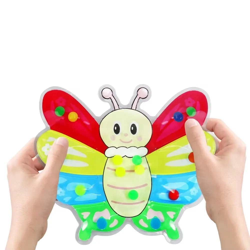Folding Carpet Fine Motor Squeeze Cartoon Color Classification Butterfly Pinching Toys Animal Colorful Color Sorting Toys Gift