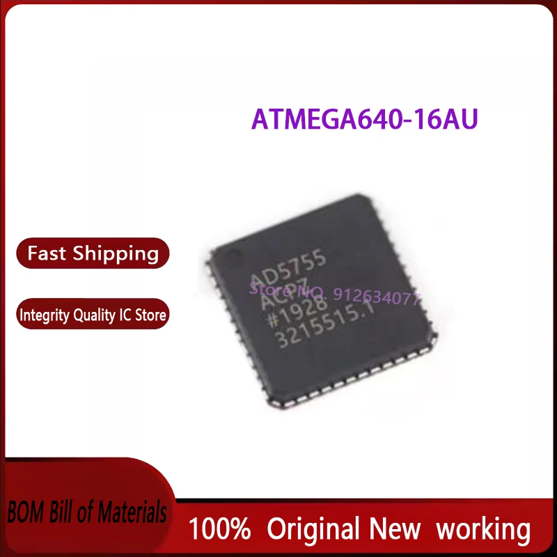 (10-100piece)ATMEGA640-16AU ATMEGA640 QFP-100 IC Chipset New Original