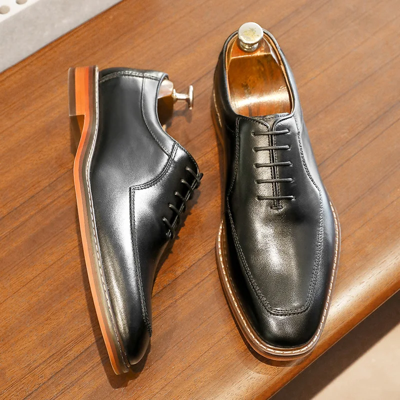Desai Männer Kleid Schuhe Oxfords Echtes Leder Italienische Formale Schuhe Für Mann Party Klassische Schwarz Höhe zunehmende Hochzeit Geschenke
