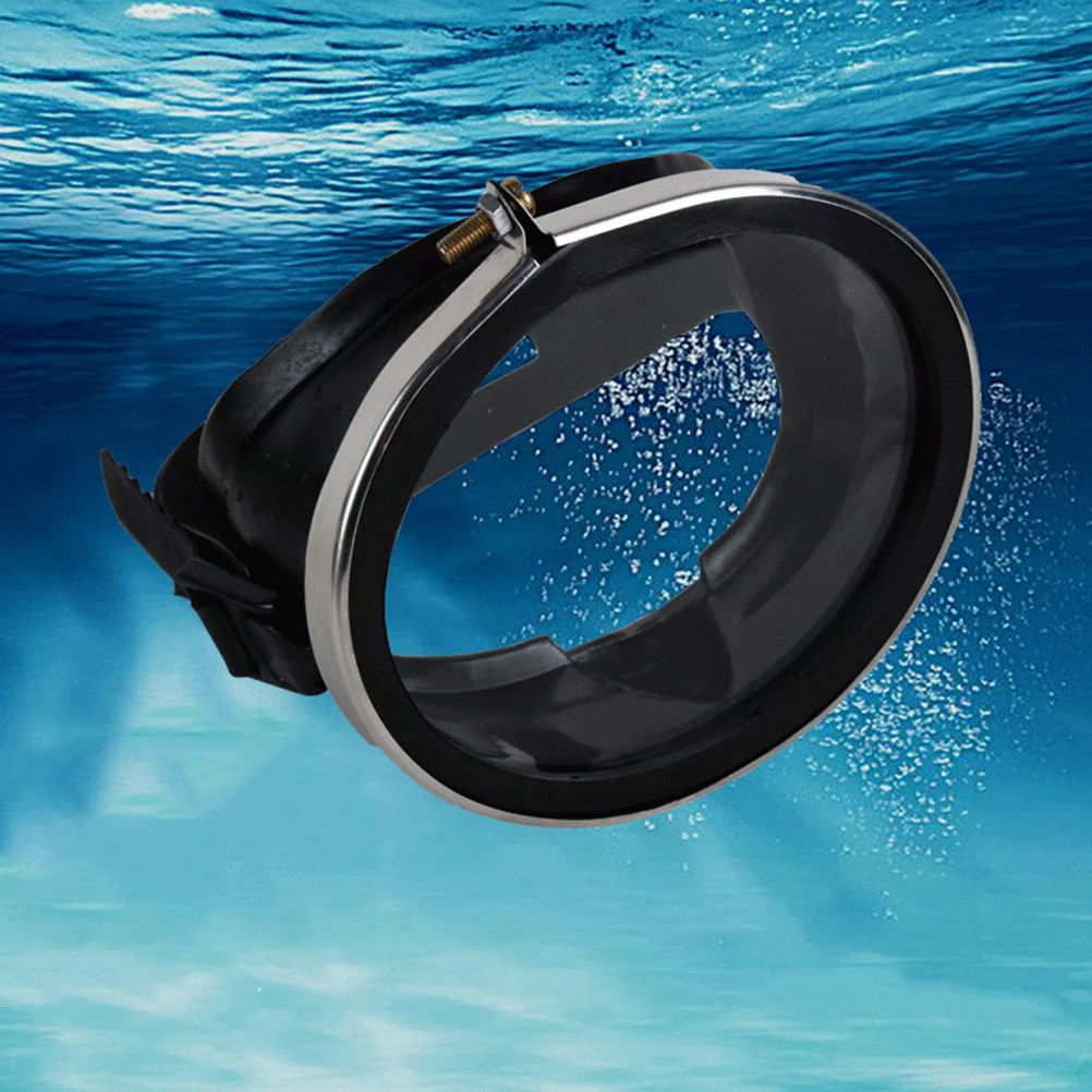 

1Pcs Diving Mask Glass Swim Goggle Stainless Steel Frame Anti-Leak Waterproof Swimming Mask with Earplug Glass Swim Goggle