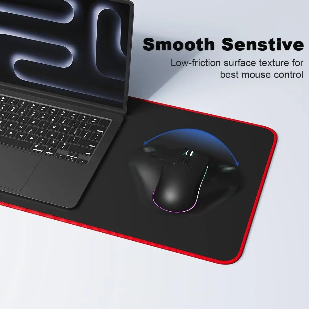 Large Size Rubber Mouse Pad Writing Mat Non-slip Keyboard Mice Mat Gaming Accessories Lock Edge Computer Desk Protector Office