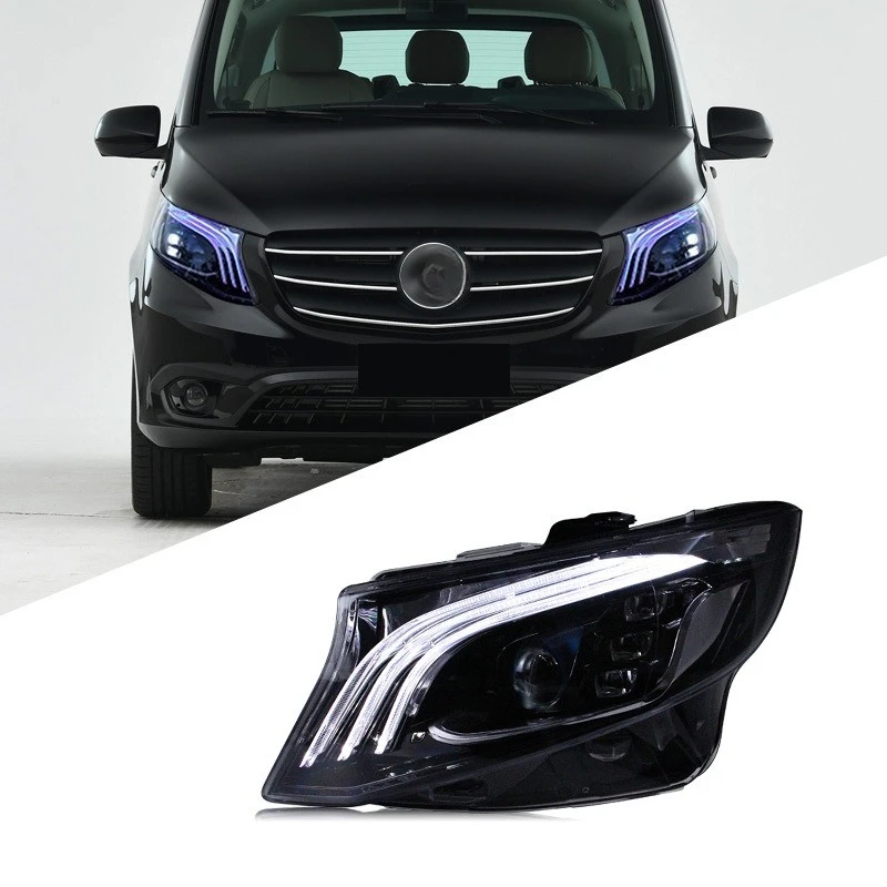

Подходит для Mercedes-Benz V-Class, новая фара Vito в сборе, модифицированные светодиодные фары Maybach, дневные ходовые огни, указатель поворота