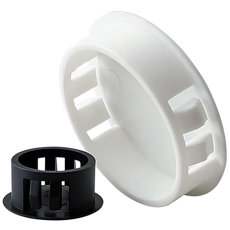 5-20PCS Black/White Nylon Round Buckle Plug Furniture Anti-theft Door And Window Hole Cover Model HP-5~HP-50