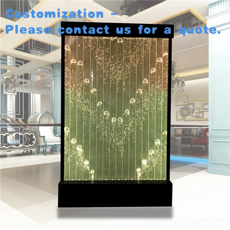 custom.Customized Programmable Dancing Bubble Wall Removable Acrylic Board Bullet Bubble Screen Room Partition Decoration