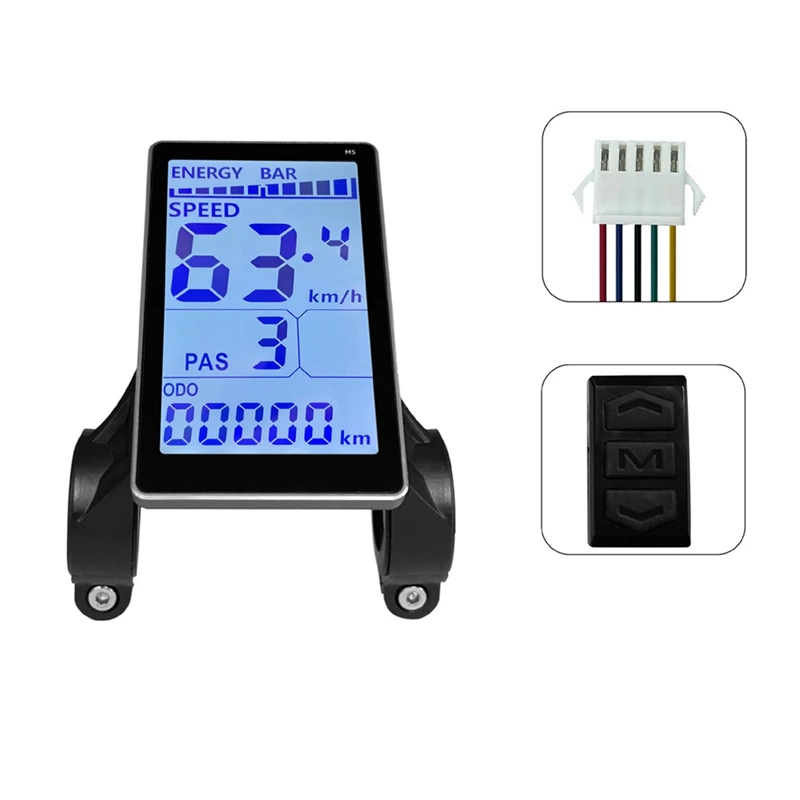 1 Piece Electric Scooter M5 LCD Panel Screen 5 Pin 24V 36V 48V 60V Universal SM Connector