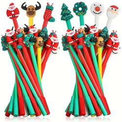 Christmas Ink Pen Novelty Christmas Ballpoint Pen Black Gel Ink Christmas Stick Pen Christmas Cartoon GelInk Pen