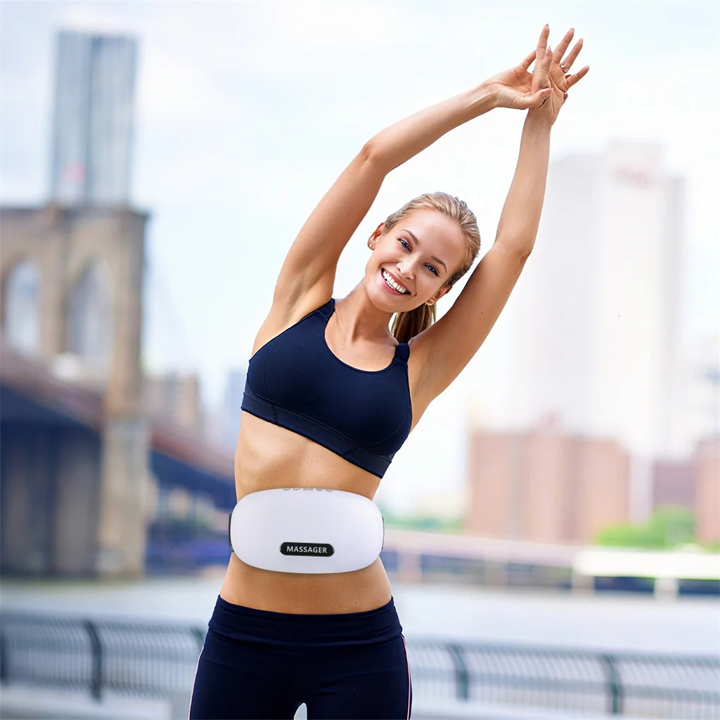 

Новый каменный массажер для брюшного пресса — двойные вращающиеся головки с 6 красными огнями, 5 режимов, 3 скорости, 3 настройки нагрева, перезаряжаемый 2500 мАч,