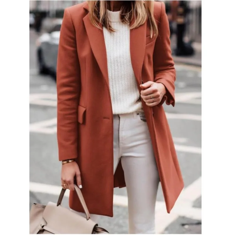 

2025 НОВЫЕ женские полушерстяные пальто, верхняя одежда, зимнее женское платье, теплые уличные куртки на подкладке, Femela, новые пальто