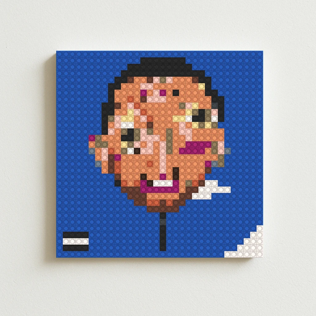 

Mac Miller Balloonerism Album Cover DIY Pixel Mosaic Brick Art Poster Creative Hip Hop Rap Music Gift Home Wall Decor Painting