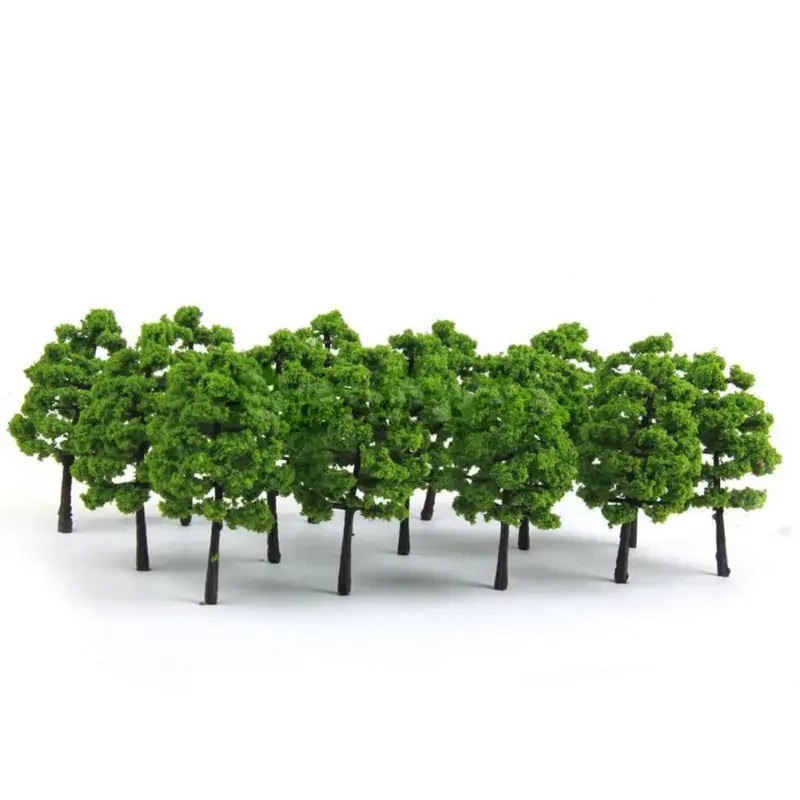 

20Pcs 7cm 1:100 Model Trees Simulated Fragrant Tree Train Railroad Diorama Wargame Park Landscape Scenery Decoration