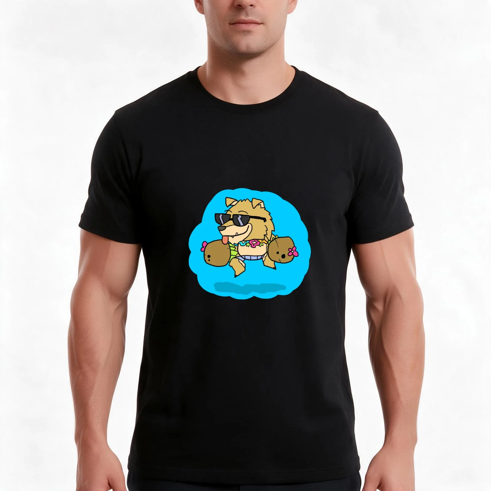 Brawlhalla - Dog Days Mordex T-Shirt, Summer Casual Cotton Tee, Oversized Streetwear Tops, Vintage Graphic Print, 100% Cotton