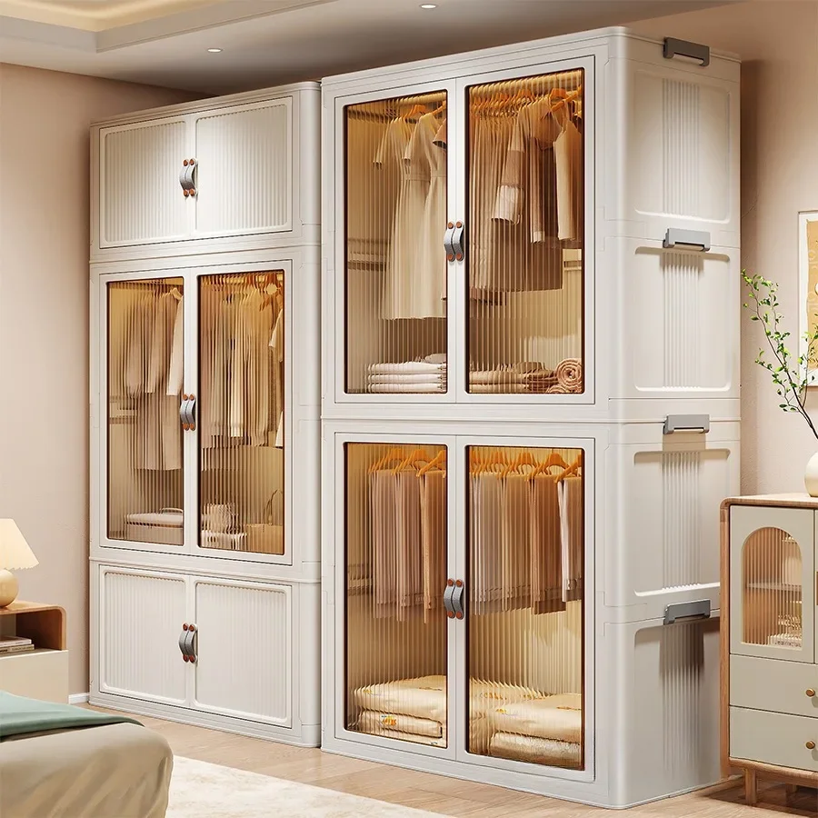 

Household clothes storage cabinet storage closet children's bedroom rental