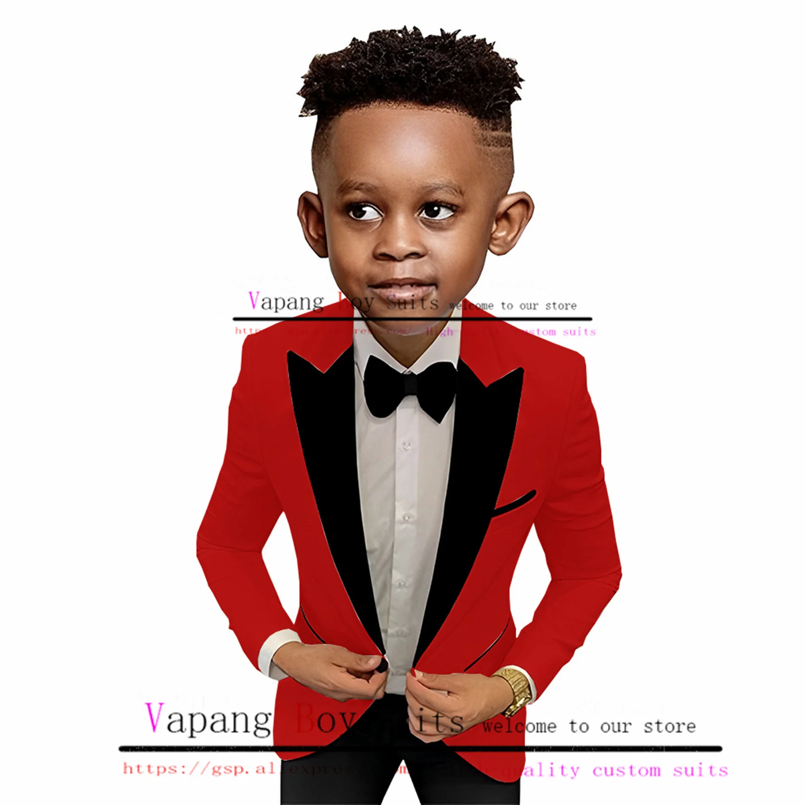 

Boys Suit Jacket Pants 2 Pieces Pointed Lapel Fashion Wedding Tuxedo Kids Formal Blazer Set Slim Fit Clothes