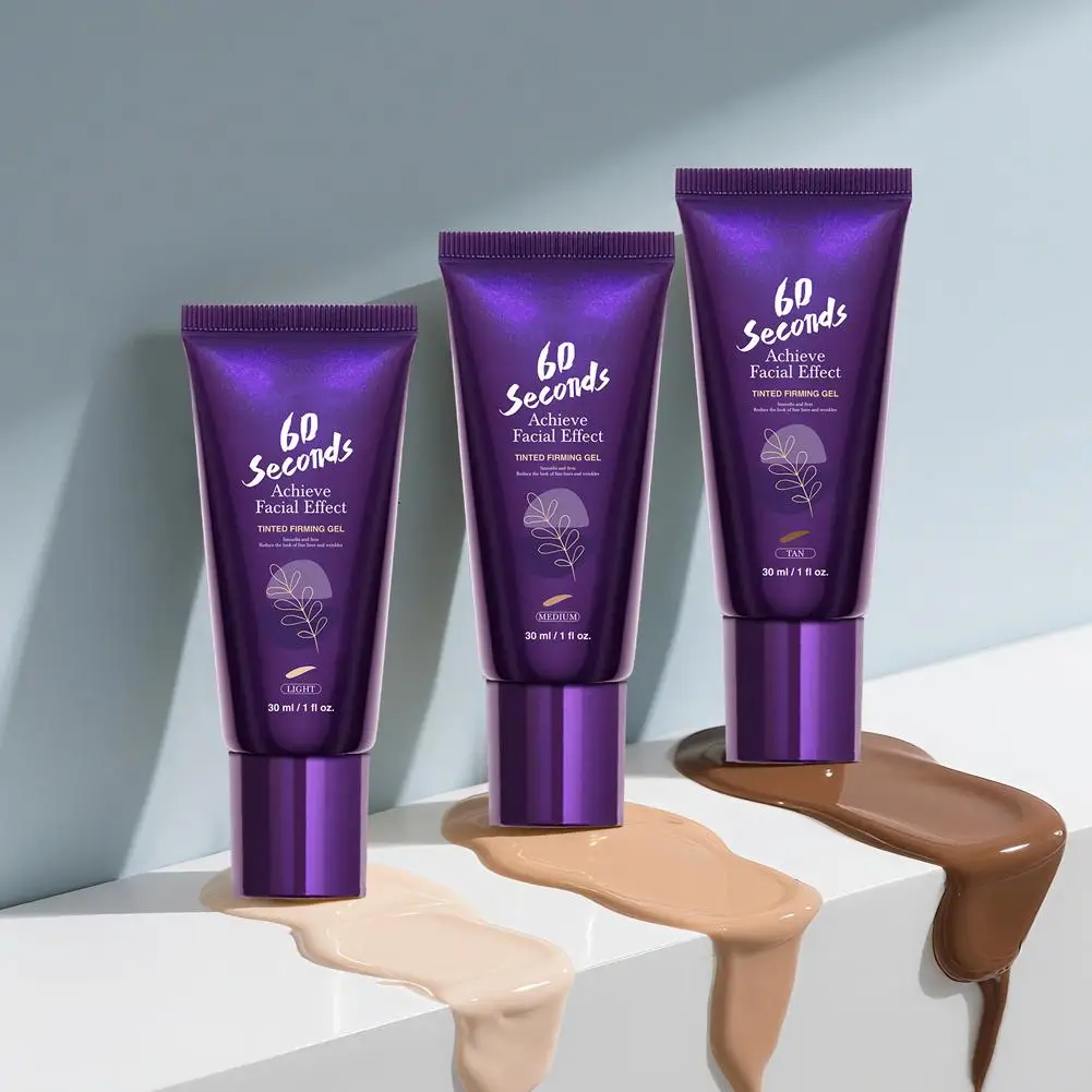 60 ثانية تحقق تأثير الوجه ملون ثبات جل رفع طبيعي تجميل لون البشرة تصحيح 30 مللي هيدرات تبييض ماكياج التمهيدي