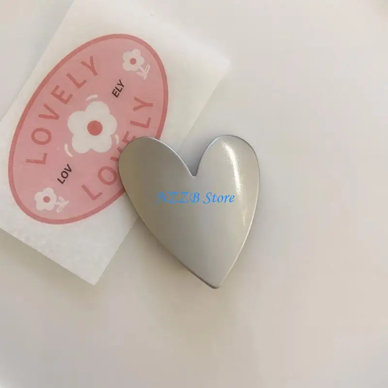 

T21F Punk Simple Buckle Hair Clips Korean Loves Heart Hair Accessories Women Headwear