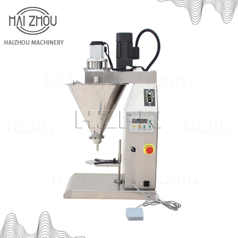 HAIZHOU High Precision Powder Filling Machine with Button Controls – Adjustable Filler for Flour, Spices, and More HZSFB