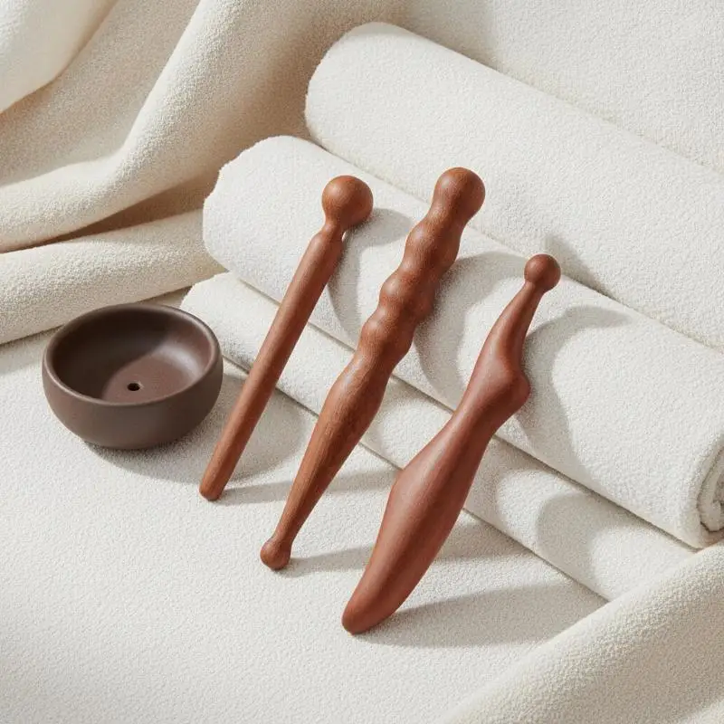 Wooden Acupoint Stick Foot Head Body Massage Stick Meridian Massage Beauty Accessories Acupoint Massage Tool