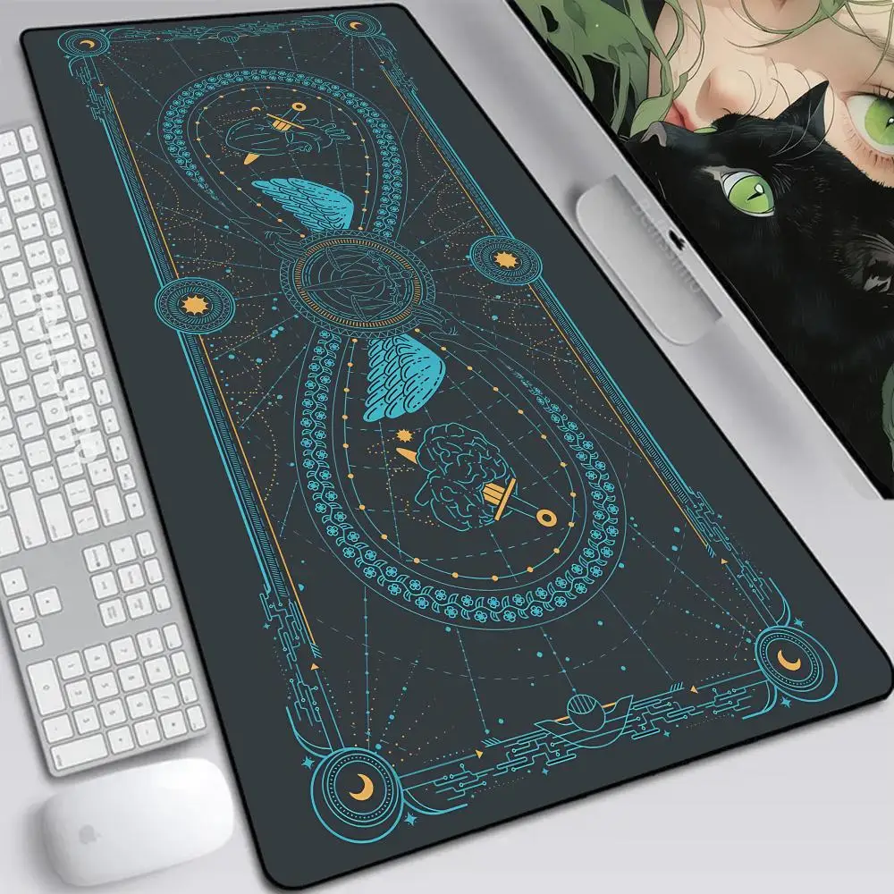 Thickened Gaming Xxl Accessories Kawaii Starry Sky Libra Rubber Mouse Mechanical Keyboard pk control mouse pad large 500x1000mm