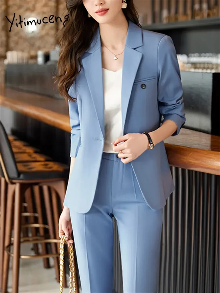 baby blue dress pants women Hue Fluid Denim Palazzo Pant For Women, Chambray Wash, Size L main image 0