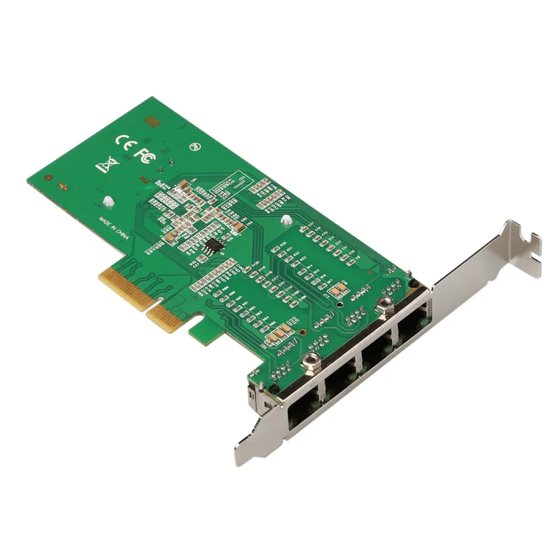 4-poorts RJ45 10/100/1000mbps Multi-poort Lan-kaart Lan-kaartdrivers voor Windows 7 Intel I350 PCI-E LAN-kaart voor server