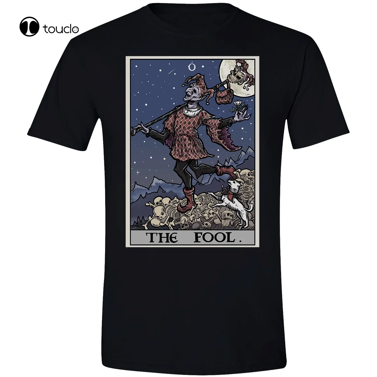 The Fool Tarot Card Shirt Creepy Court Jester Gothic Halloween Court Jester Gift Tee