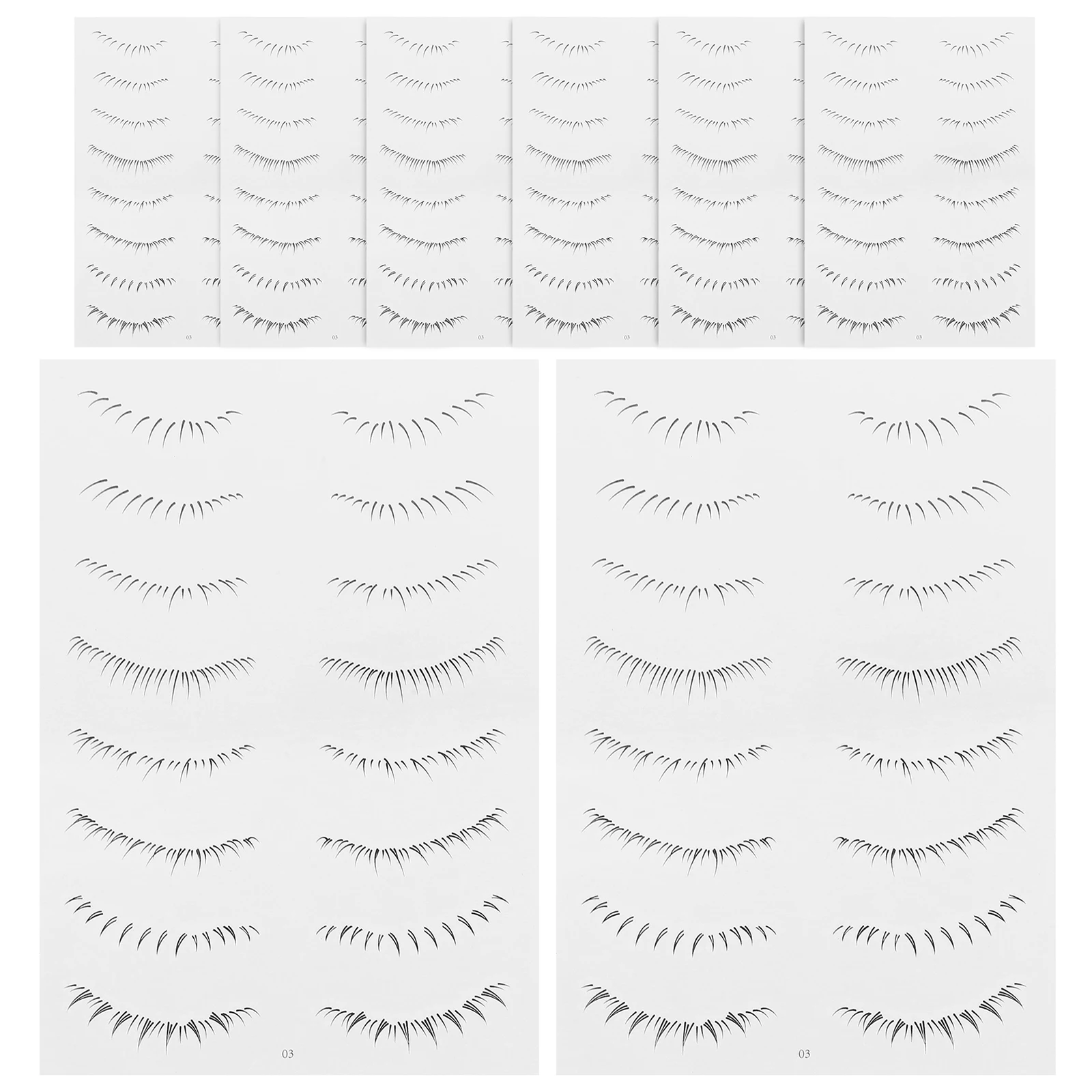 

Fake Eyelash Stickers Lower Eyelash Shaping Eye Sticker For Women Wedding Party Stage Use Lash Tattoos Makeup Supplies Eye