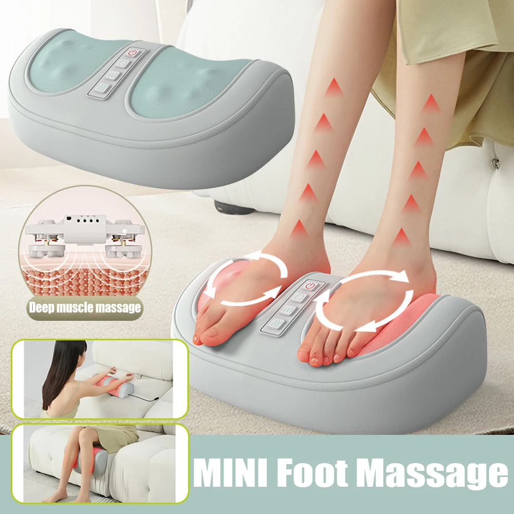

Portable Electric Heating Foot Massager Rolling Shiatsu Calf and Leg Deep Tissue Muscle Relief Body Plantar Fasciitis Tendonitis