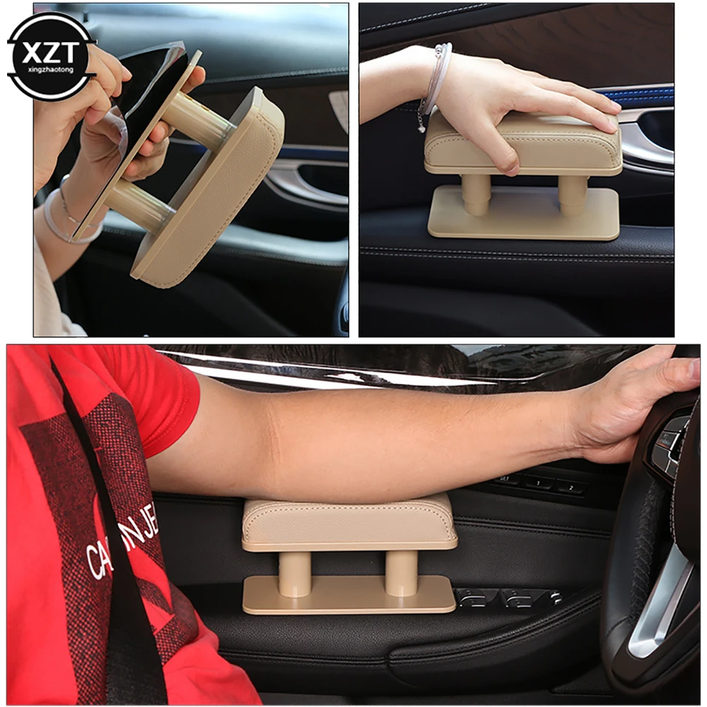 Universal NEW Car Door Armrest Cushion Adjustable Height Car Armrest Left Elbow Support Anti-Fatigue Relieve Driver's Arm Fatigu