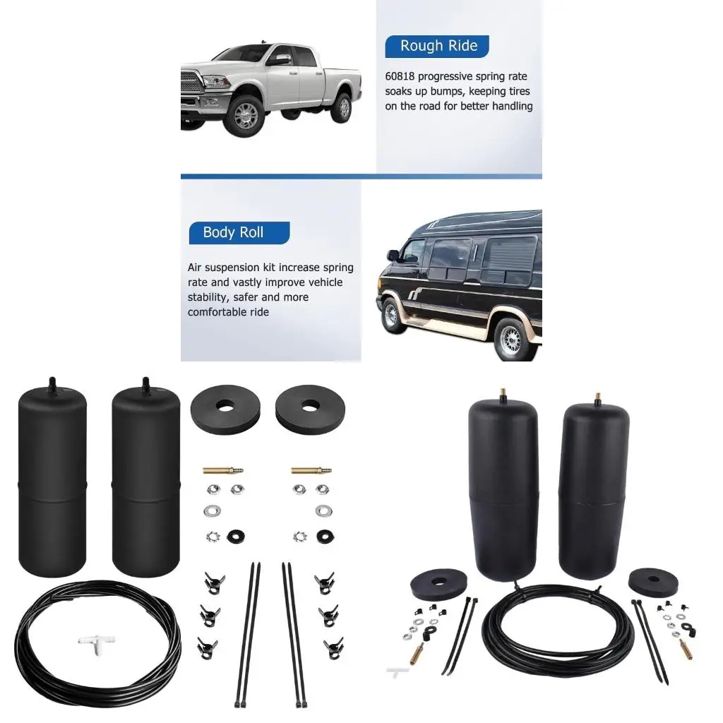 Adjustable Car Rear Air Suspension Air Helper Spring Kits for 1500 09-2022 60828