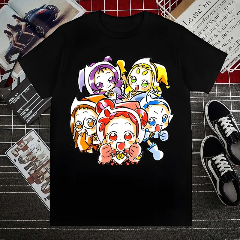 Ojamajo Doremi Magical Summer Fashion Shirt Graphic T Shirt Men Tops Base O-neck Tees Funny Girls Tshirt