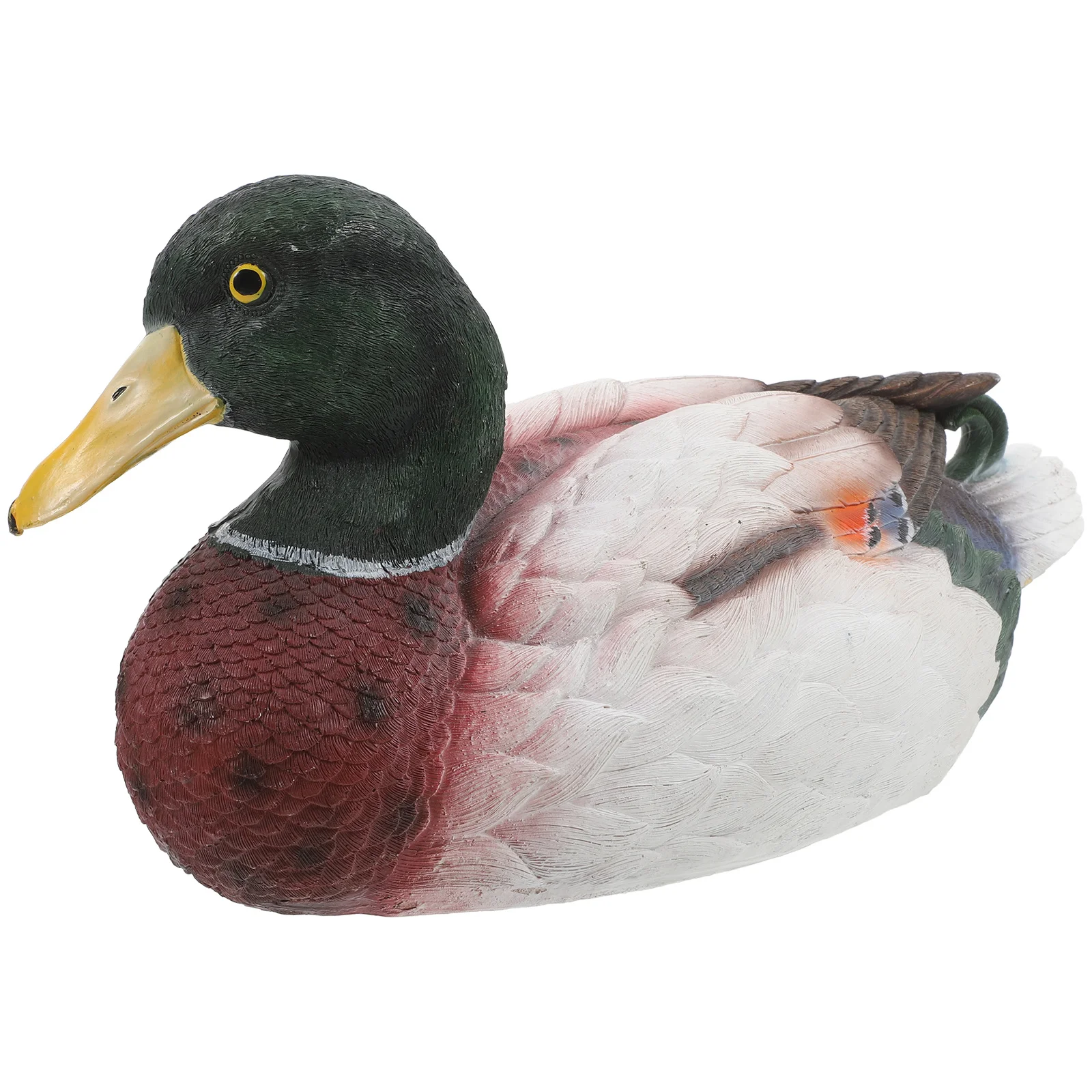 واقعية العائمة الراتنج بطة تمثال بركة العائمة الحديقة زخرفة حديقة ميزة المياه في الهواء الطلق ديكور حديقة تمثال الحيوانات الصغيرة #4