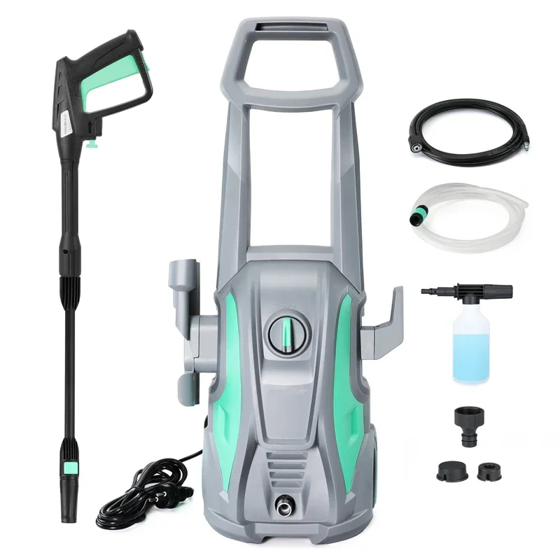 

1600W High Pressure Washer Adjustable Water Pressure Home Automatic Water High Handed Car Wash Tools