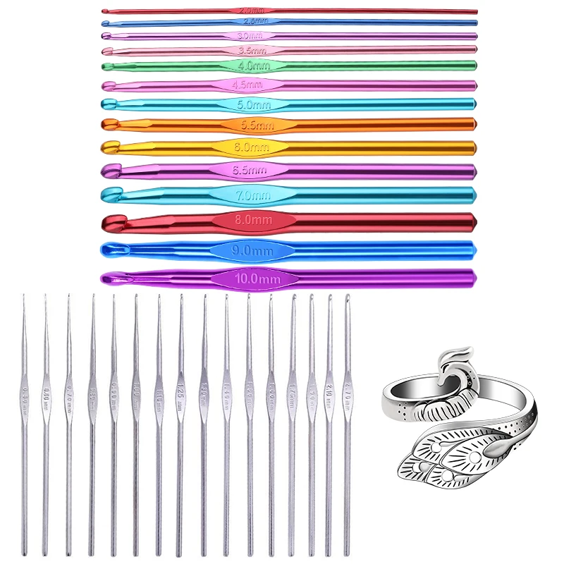 

Multiple Sizes Crochet Hooks Set Random Colors Needle Knitting Set Crochet Needles For Knitting Crochet Set of Hooks Knitting