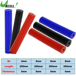 UXCELL 4mm 5mm 6mm 8mm ID 200mm Length 0 Degree Straight 4-Ply Reinforced High Temp Car Silicone Hose Coolant Hose