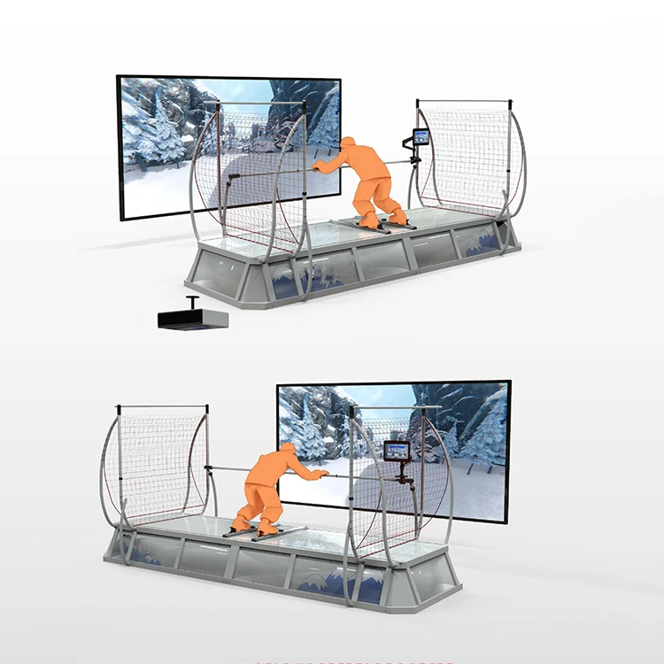 Jeux interactifs d'intérieur Simulateur de ski Vr Snow Racer Simulateur de snowboard