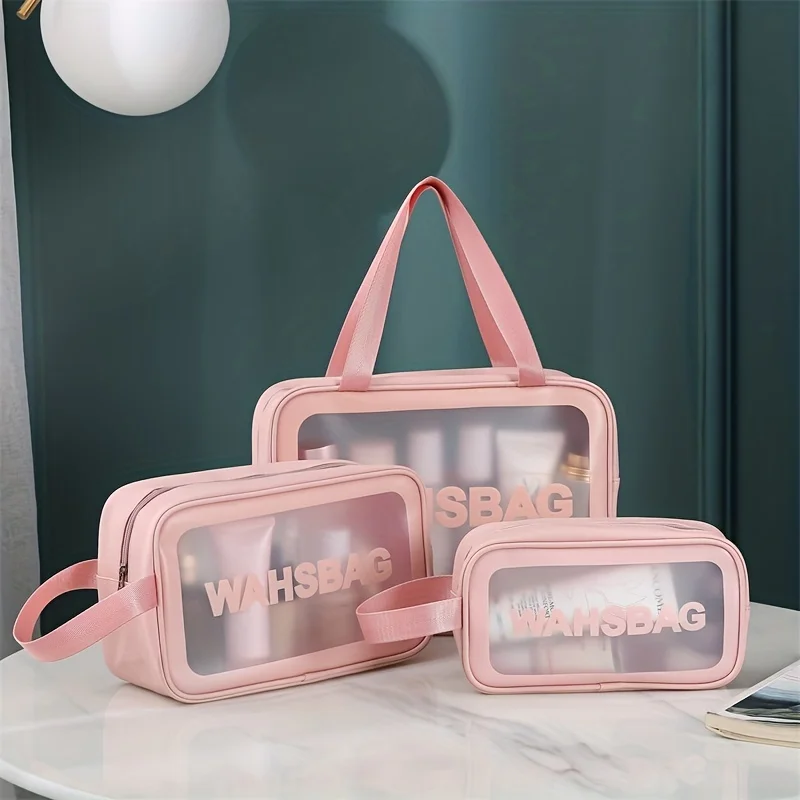 Women Portable Travel Wash Bag Female Transparent Waterproof Makeup Storage Pouch Large Capacity Cosmetic Organizer Beauty Case