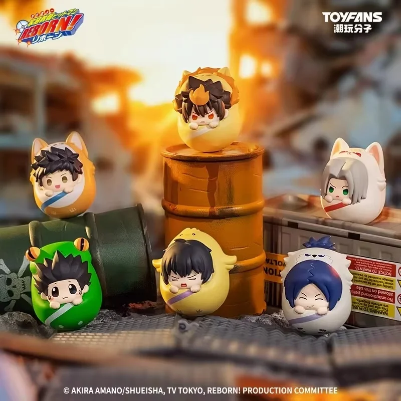 New Genuine Katekyo Hitman Reborn Blind Box Mochi Mochi Beads Peripherals Anime Figures Gift Toy Cute Pet Tumbler Mystery Box view 3