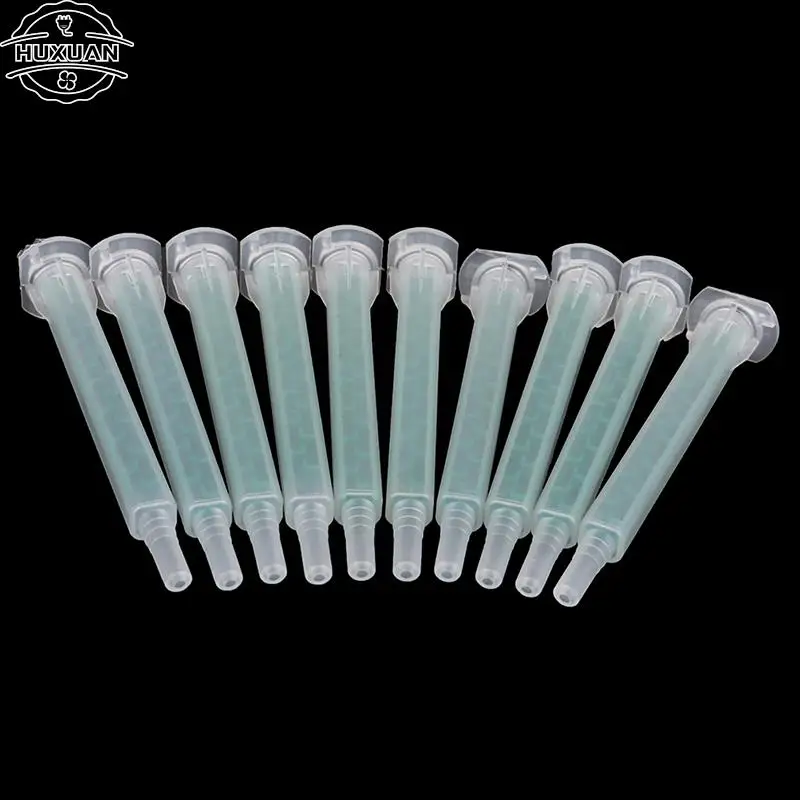 Mélangeur statique pour résine AB, 10 pièces, buse de mélange, ensemble de seringues 83mm pour Machine de mélange de liquide à deux composants, pistolet à colle AB