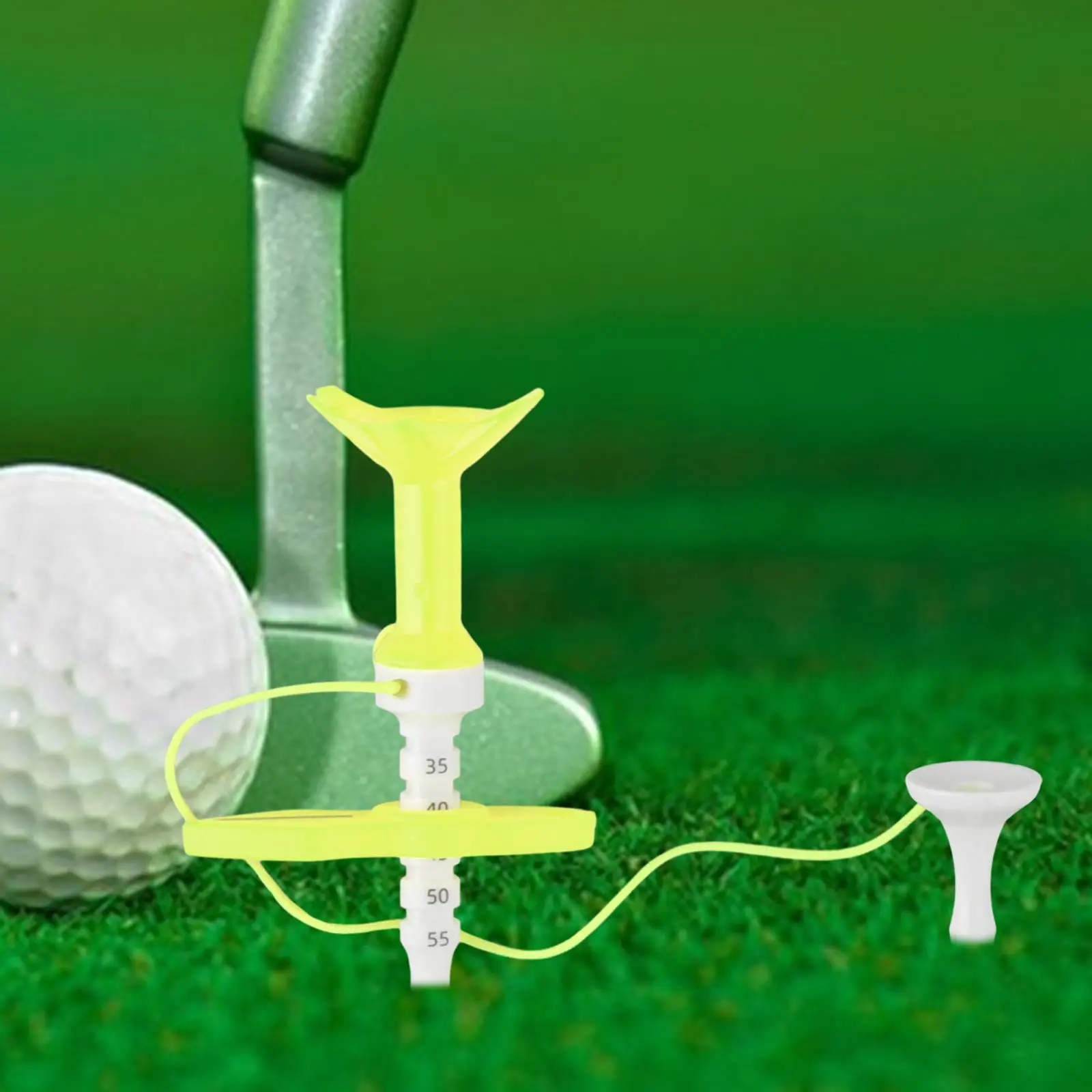 Golf Tee Adjustable Height Golf Accessories Directional Design Golf Guide Limit Tee for Practice Driving Range Outdoor Training