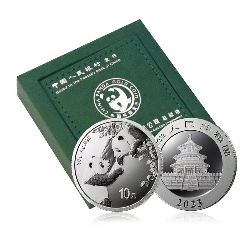 

2023 Coin China 30g Silver Panda Coins for Collection Chinese Yuan 10 Souvenir New Year Gift